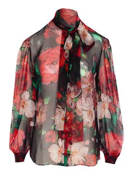Camicia di stampa floreale in fiffone