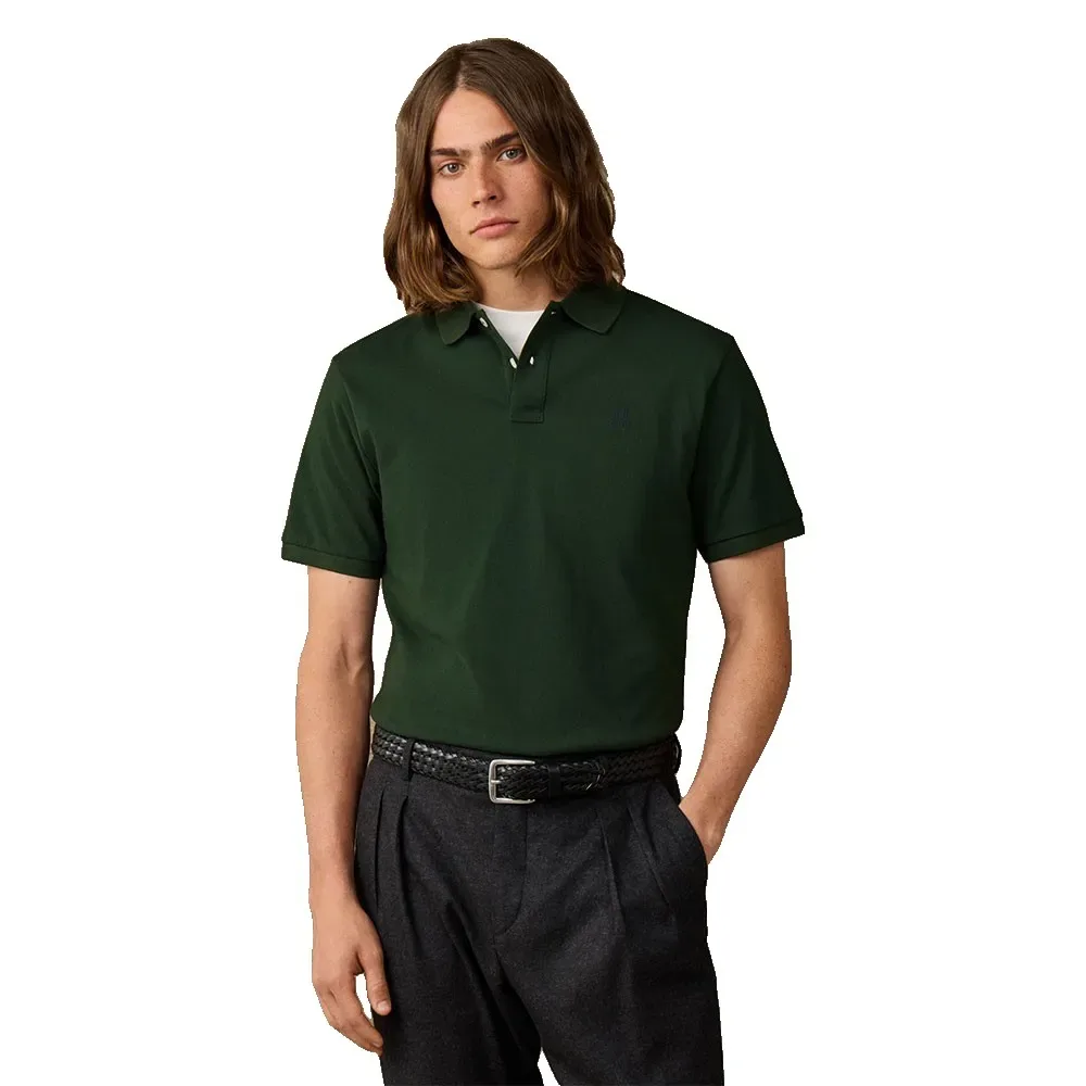 Polo A Maniche Corte Hm560021 Rugby Green 2XL - Hackett - FashionsVida