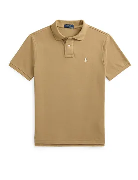 Poloshirt Coupe Slim marron clair M - Ralph Lauren - FashionsVida