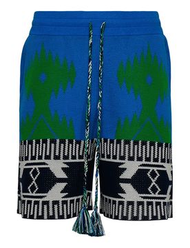 Icona bermuda piquet in cotone azzurro