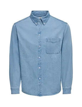 Herren Hemd Azurblau 510629