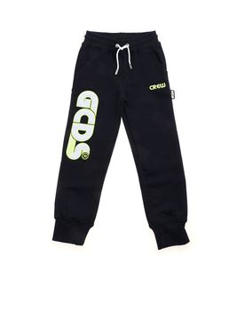 Gcds Pantalone in felpa blu logato