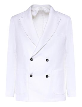 Blazer Doppiopetto In Lino