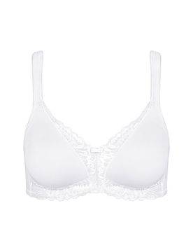 BH ohne Bügel MODERN LACE COTTON white weiss 75D damen
