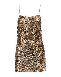 Mini-Kleid Damen Gold 36 Damen