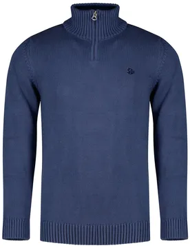 Pull à Demi-zip M6110706a Soft Navy S