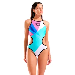 One Placement Tech Back Swimsuit Multi / Black FR 42 Women