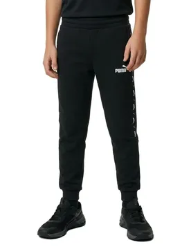 Pantaloni Ess+ Tape Black 7-8 Anni