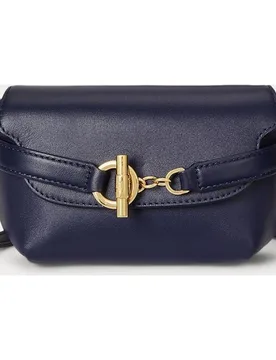 Bolso cruzado pequeño de piel - Lauren Ralph Lauren - FashionsVida