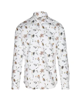 Camisa Slim Fit blanco 42 - Profuomo - FashionsVida