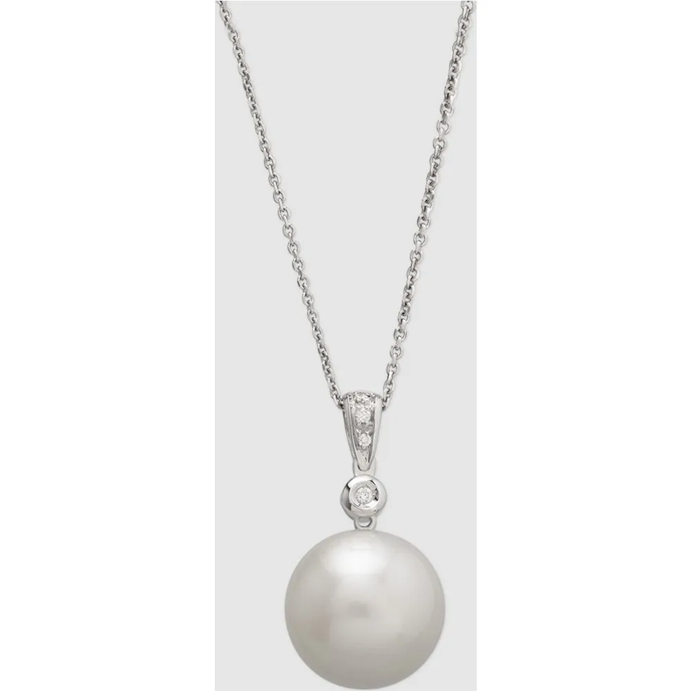 Collar Black & White de oro con diamantes y perla - El Corte Inglés - FashionsVida