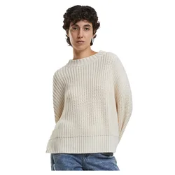 Maglione Wide Basic Oversized White Sand 4XL