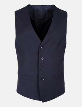 Slim-Fit Baukasten Weste Blau 54