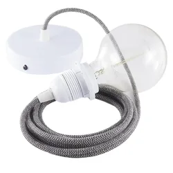 Cables Lampe Suspendue Pendel Pour Abat-jour Rd74 Zigzag 1 M Anthracite / White One Size