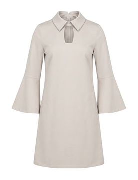 Minivestido Mujer Beige 36,38,40,42 Mujer
