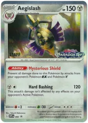 Pokemon Scarlet & Violet Promo SVP060 Aegislash (STAFF)