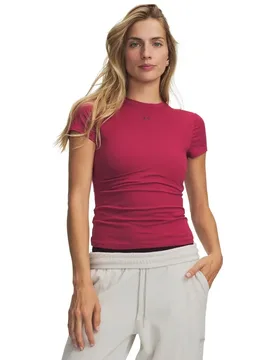T-shirt à Manches Courtes Motion Fitted Red / Ox Blood M - Under armour - FashionsVida