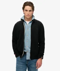 Superdry Herren Essential Trainingsjacke mit Logo Schwarz - Größe: Xxl
