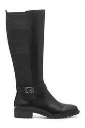 Womens Leather Knee High Riding Boots - - Size: 4