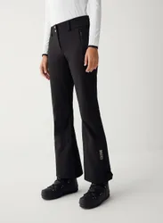 PANTALONE DA SCI IN SOFTSHELL CON ZIP AL FONDO