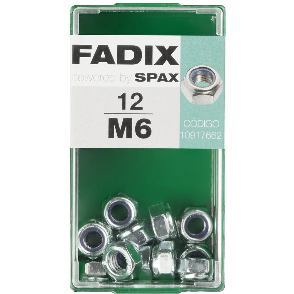 Tuerca Autoblocante Cincada M6 - Caja 12 Uds - FADIX - FashionsVida