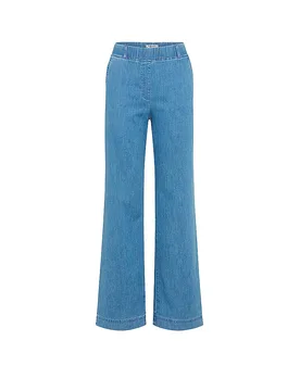 Jeans Wide Leg PAM FLARED azul claro 40 (corto) - Raphaela By Brax - FashionsVida