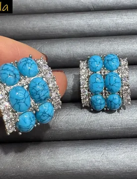 Fashion vintage earrings for women jewelry red blue stud earrings - Aliexpress - FashionsVida