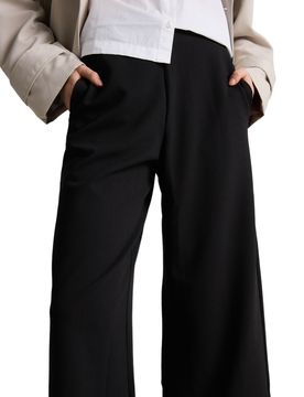 Culotte-Fit Stoffhose Schwarz S