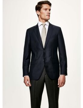 Para hombre. HM441678 Americana Lana (44/34), Casual, Fiesta, Clásico, Manga larga