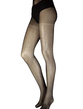 Women's 1 Pair All Over Glitter Tights Black Medium / Large - Black - Size: Medium - Charnos - FashionsVida