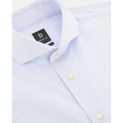 Camisa de rayas de algodón slim fit