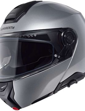 Casco Moto Modulare P/J CONCEPT SOLID Argento Luci taglia 2X