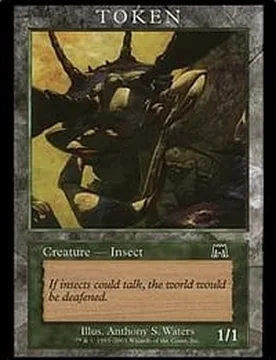 Insect Token (Onslaught Magic Player Rewards) Promotional Cards - Magic: The Gathering - FashionsVida