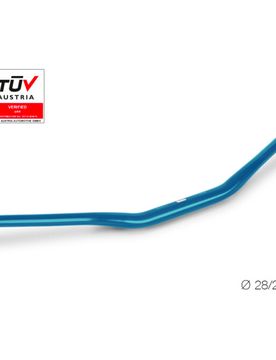 Manubrio moto Strada in Ergal 28/22 Blu taglia unica