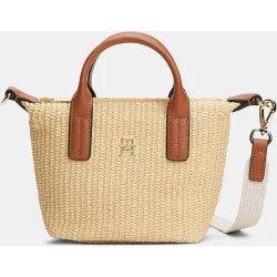 Bolso mini tote Popette raffia