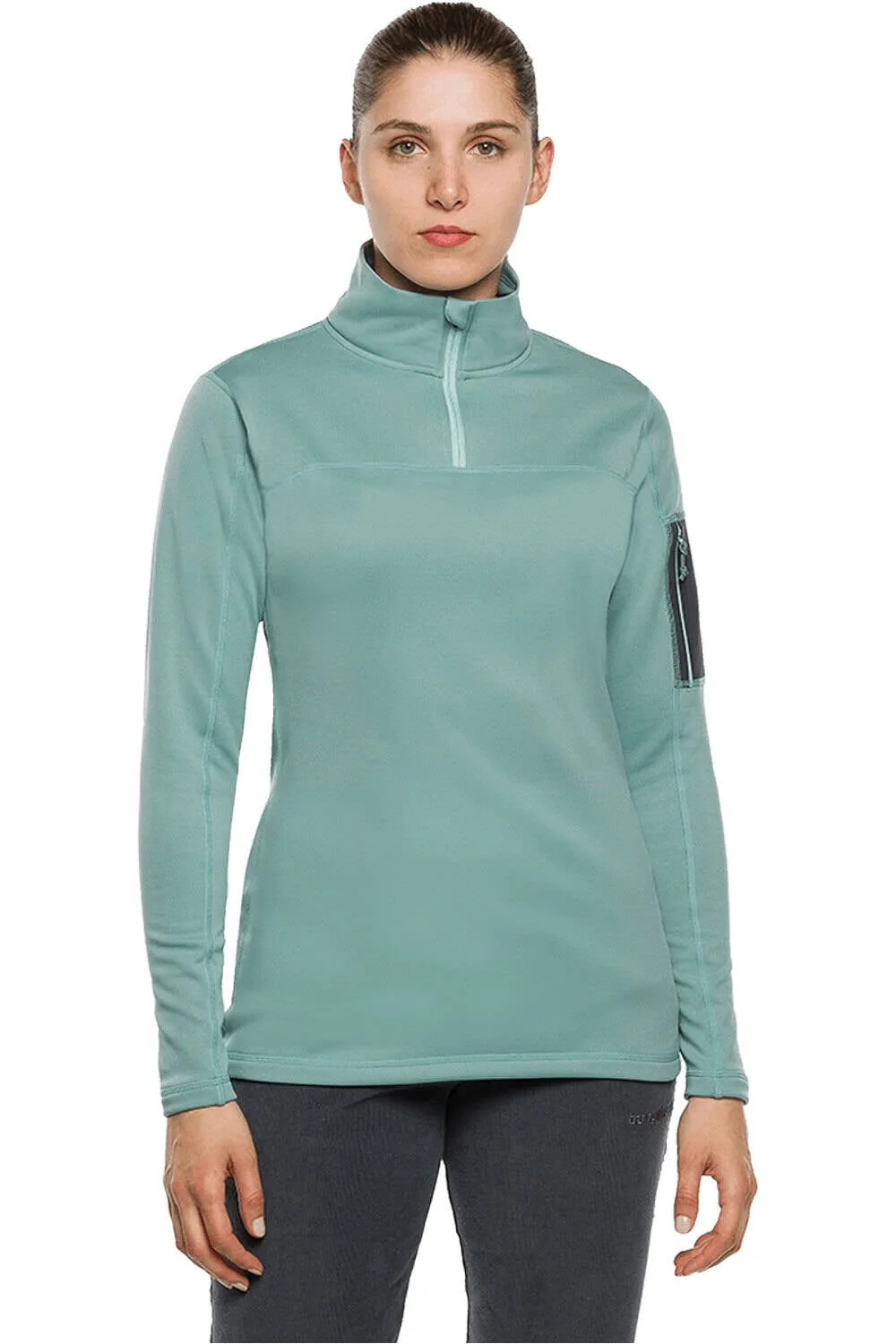 Figarol forro polar mujer Verde (XS) - Trango - FashionsVida