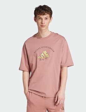 Codes Doodle Scooter Graphic Tee XL Warm Clay
