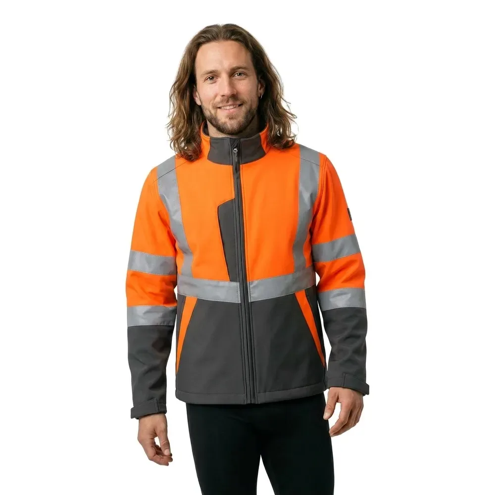 Veste Softshell Safe Light 15902 Hi-Vis Orange / Dark Anthracite L - MASCOT - FashionsVida