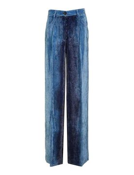 Pantaloni a gamba larga in velluto