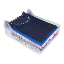 T-Shirt-Organizer, 10 Stück transparent