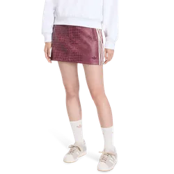 Pleather Mini Skirt Damen Röcke - Rot - Größe XL (46-48) - Baumwoll-Canvas Red XL (46-48)