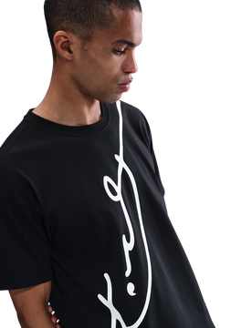Kobe Herren T-Shirts - Schwarz - Größe L - Baumwoll-Jersey Black L