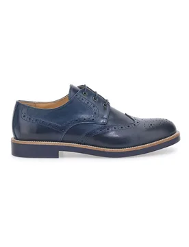 Stringate Stile Inglese Blu Made in Italy 8023 42 - Pittarello - FashionsVida