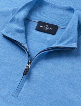 Jersey de hombre de lana merino con cremallera - Hackett - FashionsVida