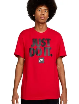 Fran just do it camiseta manga corta hombre Rojo (S) - Nike - FashionsVida