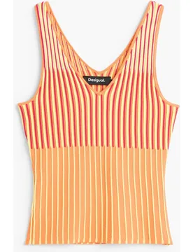 Camiseta de mujer punto sin mangas - Desigual - FashionsVida