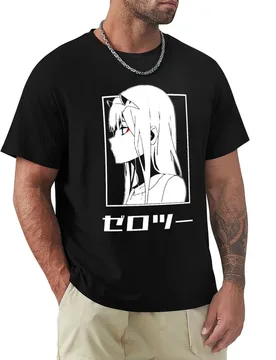 Zero Two For Fans T-Shirt Simple Solid Color Crew Neck Tee - Aliexpress - FashionsVida
