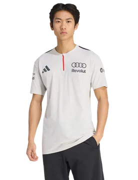 Audi F1 Short Sleeve Polo Shirt Herren T-Shirts - Weiß - Größe XL - Nylon White XL - Adidas - FashionsVida