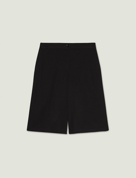 Shorts in lino donna nero