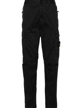 Regular Fit Cotton Elastane Cargo Pants with Side Zip and Concealed Closure